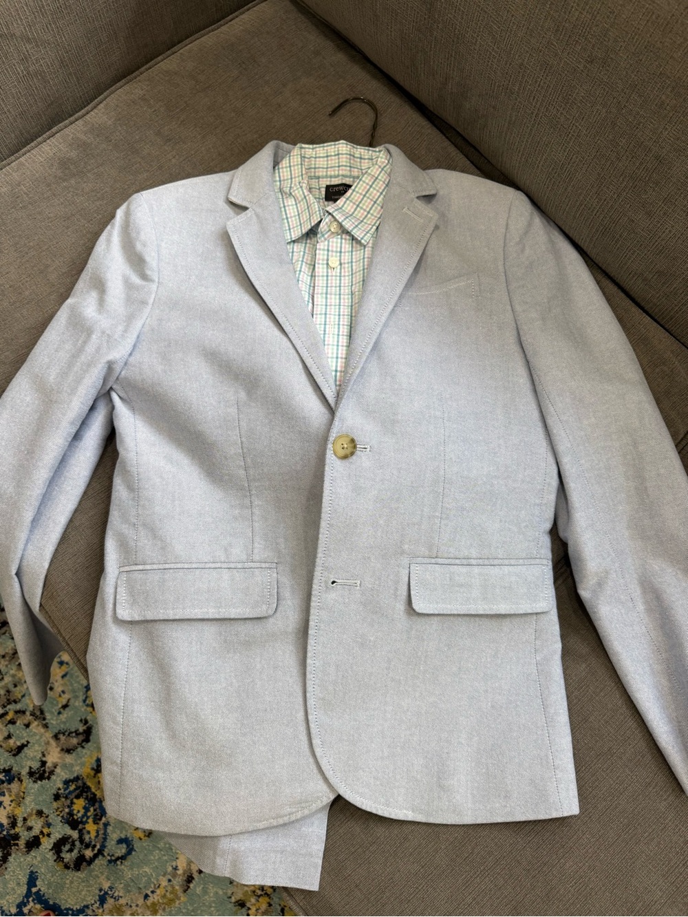 J. Crew Factory Light Gray Kids Sport Coat